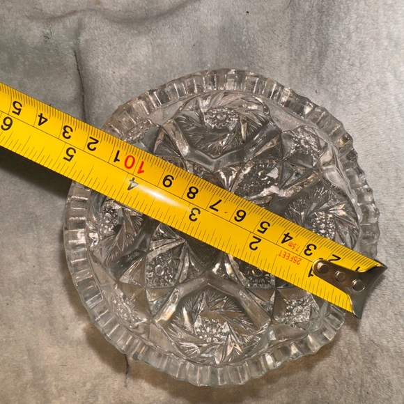 Vintage American Brilliance pedestal vase, bowl no chips or breaks - Picture 6 of 7